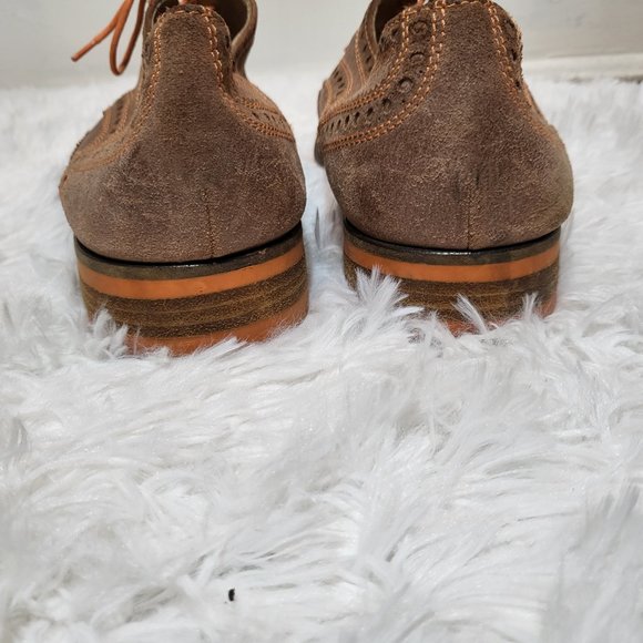 Donald J. Pliner Emeri Oxford Shoes Suede with Orange stitching size 13 main image 8